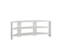 Meuble tv 2 étagères 114cm blanc