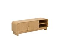 Atmosphera - Meuble Bas 2 Portes 1 étagères Lee Beige 140x40cm