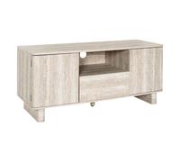 Meuble TV 2 Portes & 1 Tiroir "Pietra" 110cm Beige