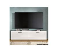 Meuble TV 2 portes 160x40x41 cm blanc - ICEDY