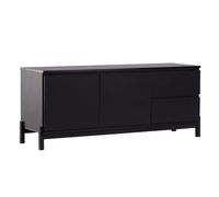 Meuble TV 2 Portes & 2 Tiroirs "Corpus" 138cm Noir
