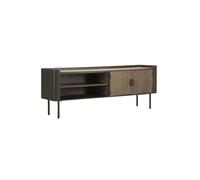 Meuble TV 2 portes en Bois "Toronto" 150cm Naturel