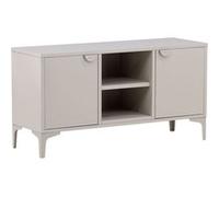 Meuble TV 2 Portes "Piring" 120cm Beige Beige