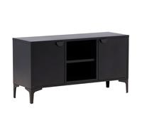 Meuble TV 2 Portes "Piring" 120cm Noir