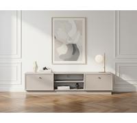 Meuble TV 2 tiroirs 150 cm LORINA BOBOCHIC Beige