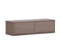 Meuble TV 2 Tiroirs "Dragh" 100cm Moka