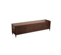 Meuble TV 200CM Armoire de Rangement Minimaliste en Bois Massif Moderne, Centre de Divertissement pour Salon Domestique, Adapté aux Hôtels