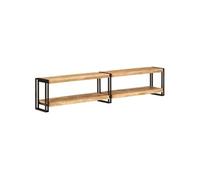 vidaXL Meuble TV 200x30x40 cm Bois massif de manguier avec rangement