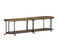 Meuble TV 200x42x40 cm Bois massif de récupération banc TV meuble hifi vidaXL
