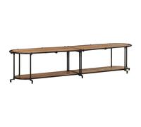 Meuble TV 200x42x40 cm Bois massif de récupération banc TV meuble hifi vidaXL