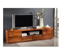 Meuble TV 200x45cm - Bois massif de palissandre laqué - DUKE #123