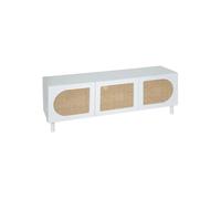 Meuble TV 3 portes cannage Cabras