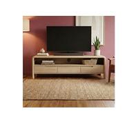 Meuble TV 3 tiroirs 150x43x46cm en bois de manguier naturel - BOHO