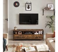Meuble TV 3 tiroirs effet bois marron rustique Marron