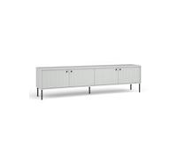 Meuble TV 4 Portes blanc mat Iris - Blanc Blanc