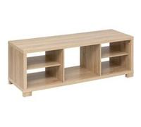 5five Meuble TV Bivoak 120x42,5 cm effet bois 5 cases Beige G
