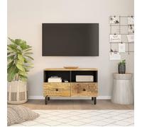 Meuble TV 70x33x46 cm Bois massif de manguier