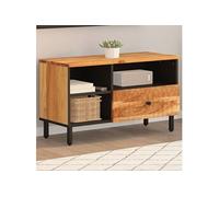 Vidaxl Meuble Tv 80x33x46 Cm Bois D'acacia Massif Marron