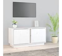 Meuble TV 80x35x40,5 cm Bois de Pin Massif Divertissement Multicolore vidaXL