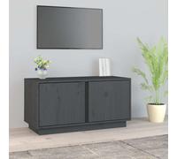 Meuble TV 80x35x40,5 cm Bois de Pin Massif Divertissement Multicolore vidaXL