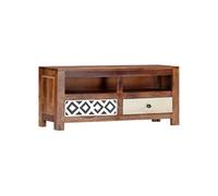 Meuble TV 90 x 30 x 40 cm Bois de Sesham solide