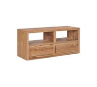 Meuble TV 90x30x40 cm bois de teck solide Brun G