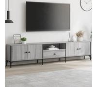 Meuble TV à Tiroir Armoire de Télévision Sonoma Gris Bois d'Ingénierie vidaXL