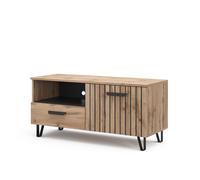Meuble tv Amber, 100.2x48.5cm avec tiroir et porte, Marron, Vicco