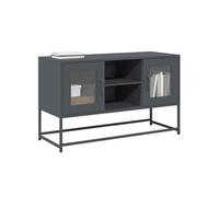 vidaXL Meuble TV Anthracite 100,5x39x60,5 cm Acier