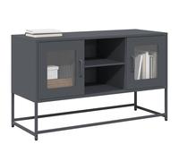 vidaXL Meuble TV Anthracite 100,5x39x60,5 cm Acier