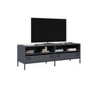 vidaXL Meuble TV anthracite 135x39x43,5 cm acier laminé à froid 851336 Or G