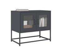 Meuble TV anthracite 68x39x60,5 cm acier laminé à froid banc tv vidaXL