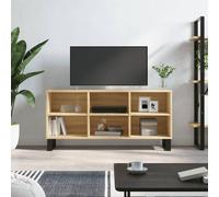 vidaXL Meuble TV Armoire basse Chêne Sonoma Bois d'ingénierie 103,5x30x50 cm 6 compartiments