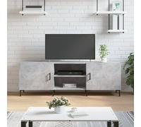 Meuble TV - Chêne Noir - 150x30x50 cm - Bois d'ingénierie - Style Contemporain