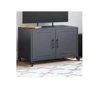 vidaXL Meuble TV Armoire de télévision Salon — Vert olive, acier