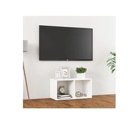 Meuble TV Armoire de Télévision Salon Gris Béton Bois d’Ingénierie vidaXL