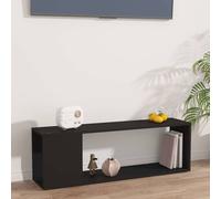 Meuble TV Armoire de Télévision Salle de Séjour Noir Bois d'Ingénierie vidaXL