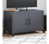 Vidaxl Meuble Tv Anthracite 68x39x43,5 Cm Acier Laminé À Froid Multicolore