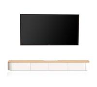 Meuble TV au Sol, Centre de Divertissement, Meuble TV Moderne avec Rangement pour Salon ou Chambre(220CM)