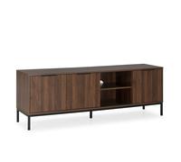 Meuble TV Auri 3 portes couleur Noyer