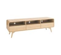 Vente-unique - Meuble TV avec 3 tiroirs et 3 niches - Naturel - JALEMO