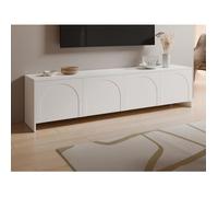 Meuble TV avec 4 portes - Blanc - NALYRA de Maison Céphy