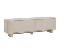 Meuble TV avec 4 portes - Taupe - BRISTANA