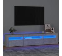 Meuble TV avec bandes LED avec étagère 2 pc Bois d'ingénierie bas vidaXL vidaXL