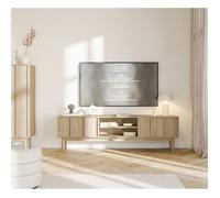 Selsey Neksto - Meuble TV Bas - 2 tiroirs - avec Pieds en Bois de chêne huilé - 170 cm