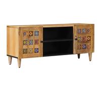 vidaXL Meuble TV Naturel 105 x 33,5 x 46 cm Bois de mangue massif