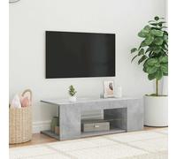 Meuble TV avec Lumières LED Armoire de Télévision Salon Chêne Sonoma vidaXL