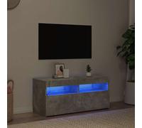 Meuble TV avec lumières LED chêne sonoma 90x35x40 cm Chêne sonoma G