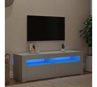 Meuble TV avec Lumières LED Armoire de Télévision Salon Intérieur Blanc vidaXL