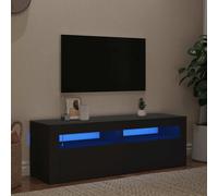 Meuble TV avec Lumières LED Armoire de Télévision Salon Intérieur Blanc vidaXL